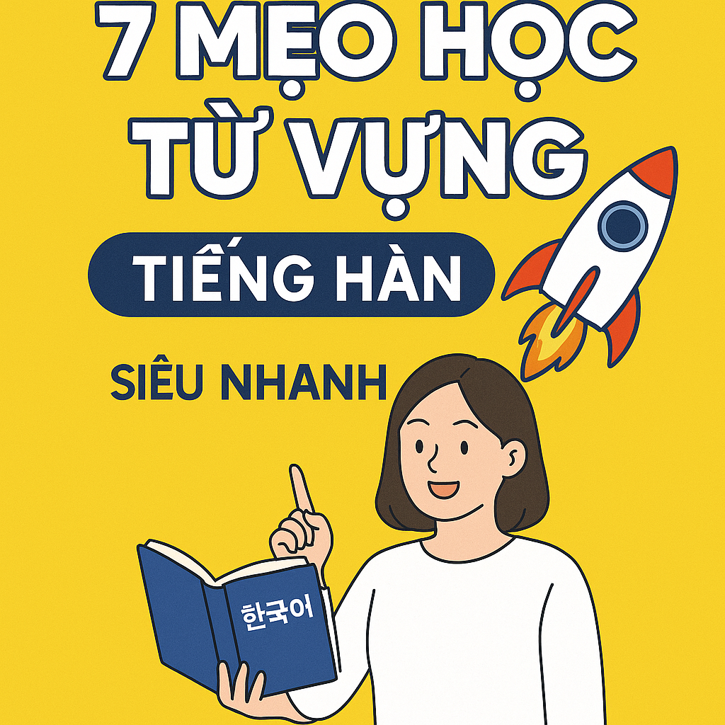 🚀 7 Mẹo Học Từ Vựng Tiếng Hàn Siêu Nhanh (Không Cần Học Vẹt)